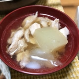 冬瓜とささみの中華スープ